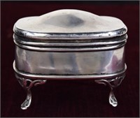 Silver Footed Dresser Box