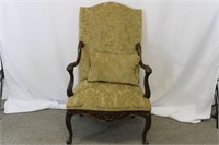Upholstered Accent Chair with Throw Pillow