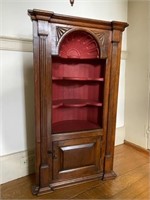 Diminutive Carved Chippendale Style Corner Cabinet