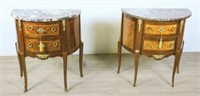 Pair of Louis XV Demi Lune Night Stands