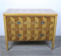 Baker Geometric Parquetry Chest
