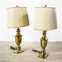 Pair of Brass Table Lamps