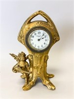 Gilt Art Nouveau Dresser Clock
