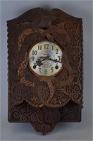 American Folk Art Clock J.R. Rutkay