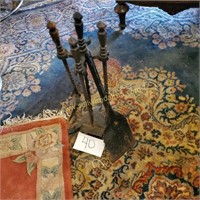 Cast iron fireplace set