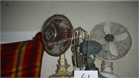 3 vintage fans
