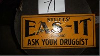 Metal Ease It sign "Ask your druggest"