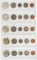 Coin 5 Whitman Cased Sets - 1966 & 1967