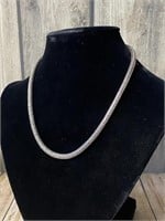 17in 925 Sterling Silver Necklace weighs 41.85gram
