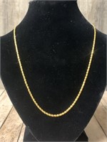 24k Gold 10in Necklace weighs 13.03grams