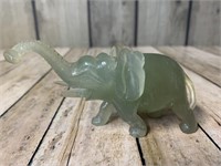 Small Jade Elephant Figurine