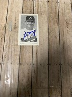 Leo Mazzone from the Atlanta Braves Autographed