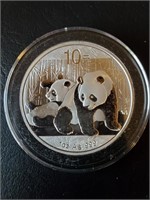 Silver 999 Panda 10 Yuan 1 oz Silver Chinese M