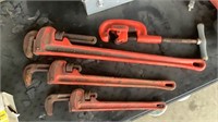 Ridgid Pipe Wrenches and Pipe Cutter
