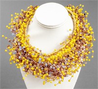 Vilaiwan "Bird's Nest" Beaded Collar Necklace