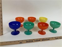 (7) Multi Colored Cups