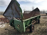 JD 220 All crop head with sunflower pans,trailer