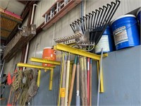 Hand Tools and Tile Probes on Rack