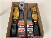 (4) Hires Extract Bottles & Boxes 1929
