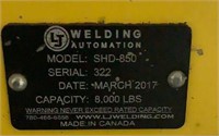 LJ Welding Automation 8000 LB Gear Elevated Pipe R