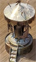 Copper Art Carousel Revolving Music Box