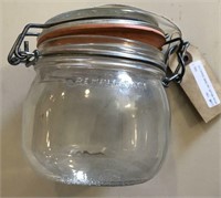 Wide Mouth Jar With Glass Lid