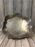 Vintage Mexican Sterling Silver Serving Dish