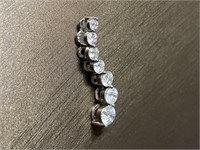 7 Diamond "Journey" Diamond Pendant 14k White Gold