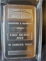 10 Troy Ounces .999 Fine Silver Bar NTR
