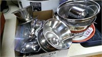 silverware/strainer/bowls