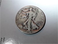 1941 WALKING LIBERTY  SILVER HALF DOLLAR