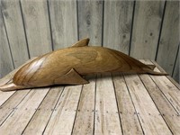 Dolphin Hand carved in Bali 24" long