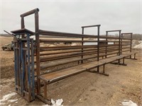 NEW* 30' alley with wilcox head gate. catwalks