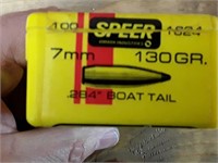 7MM 130 GR .284 BOAT TAIL SPEER partial box