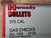 HORNADY BULLETS 375 CAL. GAS CHECKS #7120