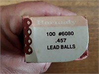 HORNADY BULLETS #6080 .457 LEAD BALLS 100 BOX
