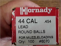 HORNADY 44CAL. .454 LEAD ROUND BALLS #6070
