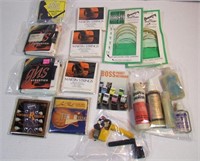 Box of  Electric and Acoustic Guitars String Sets