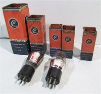 7 Cunningham Radio Tubes, Boxed and Unboxed