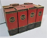 8 RCA Radio Tubes - All Boxed and All Large Size