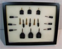 Display of ¼” and ½” Amp Plugs and Splitters