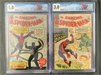 Amazing Spider-Man Lot of Two Graded.