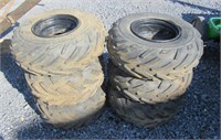 6- 4 Wheeler Tires + Rims