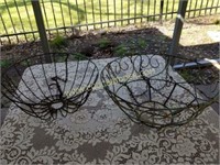 Metal wire hanging  baskets