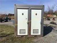 PORTABLE DOUBLE TOILETS W/ SINKS