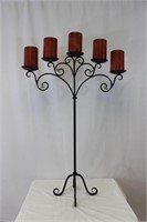 Iron Candle Holder with 5 scented Candles