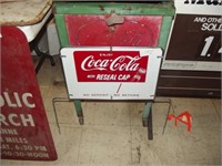Coca Cola NOS bottle rack sign