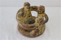 Ceramic "Circle of Friends" Candle Holder Small