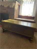 Green Painted Blanket Chest