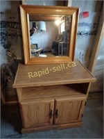 Small Cabinet and Mirror